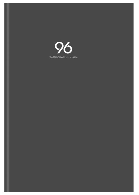 ЗАПИСНАЯ КНИГА А4 96л. ГРАФИТ, перепл. 7БЦ, глянц.ламинация, 96-9265