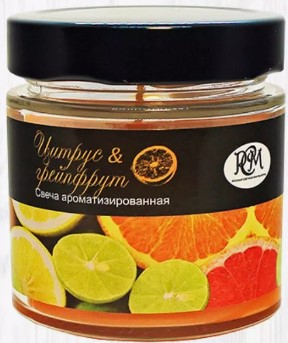Свеча в банке РСМ, ГРЕЙПФРУТ, 25ч, 3312035