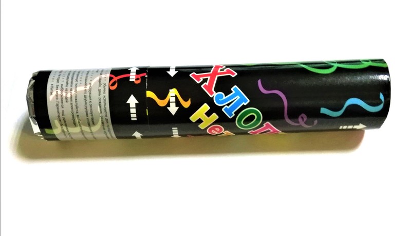 Хлопушка 'Ленты' бумага, 30 см., 11322