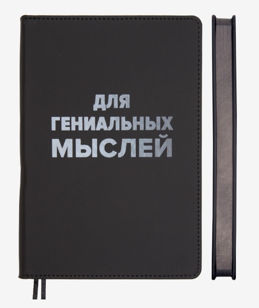 Ежедневник недатированный deVENTE. Black shine, A5 (145 ммx205 мм) 272 стр, белая бумага, 2334642