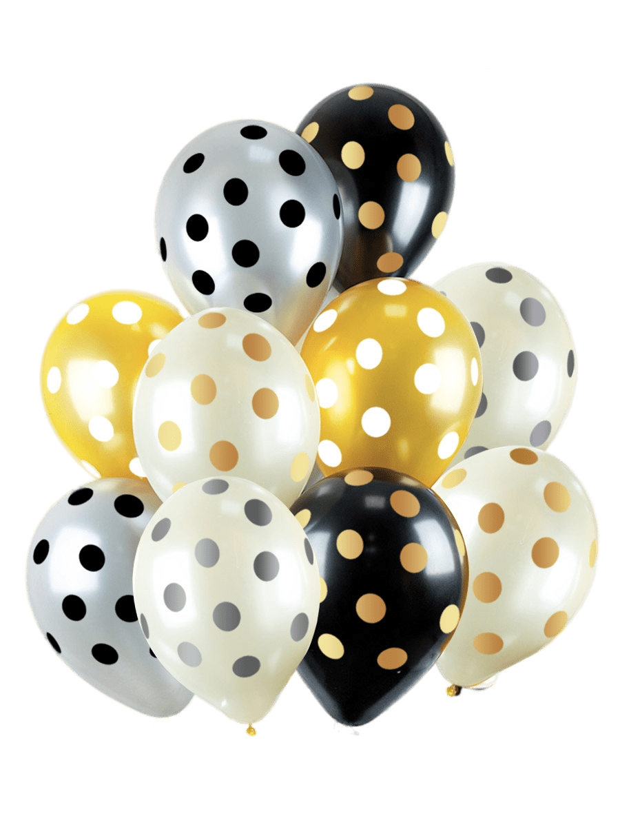 Шар латексный 12' Горошек , (10 шт;уп), 5АVP-012-010-029