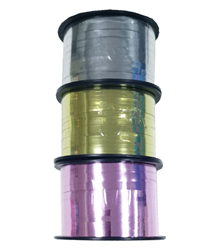 Лента подарочная  МЕТАЛЛИК МИКС 3 цвета 5х100 мм, 3-MIXMET