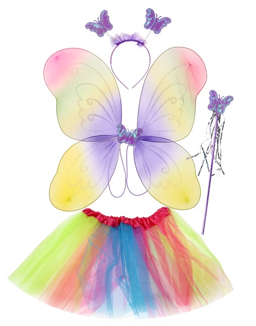 Карнавальный набор 4 в 1 'Фея сновидений' (юбка,крылья,ободок, палочка), КРК-7296