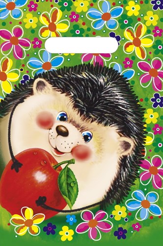 Пакет ПЭ с вырубной неусиленной ручкой 20х30см (30) (Ежик), ВНР47670