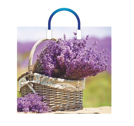 Пакет ПЭ с пластмассовыми ручками 38х34+3см (90) (Корзинка нежности) Артпласт, ПЛР58462