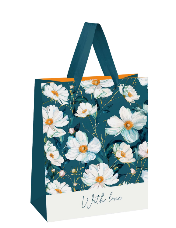 Пакет подарочный 18х23х10 см, Bright meadow, матовая ламинация, MS_66139 