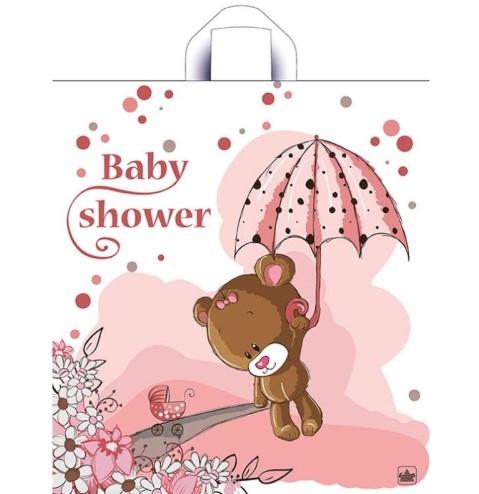 Пакет ПЭ с пластмассовыми ручками 36х40+5см (37), (МОЙ МЕДВЕЖОНОК), ПТЛ00521