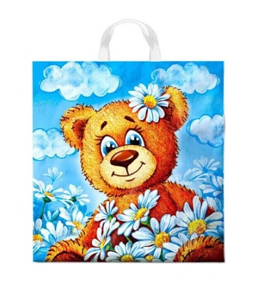 Пакет ПЭ с петлевой ручкой 40х42+6см (50) (ТОША) Глянцевый Тико, ПТЛ48028