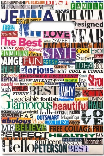 Пакет с вырубной неусиленной ручкой 20х30 (х100) Интерпак (Массмедиа) Россия, ВНР43635