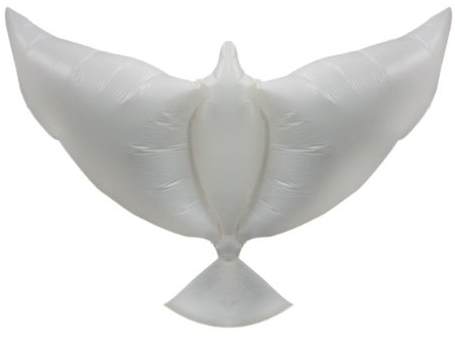 Шар (34;86 см) Фигура , Голубь , Белый, (1 шт;уп), R236