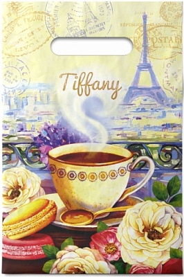 Пакет с вырубной неусиленной ручкой 20х30 (30) Интерпак (Тиффани) Россия, ВНР43636