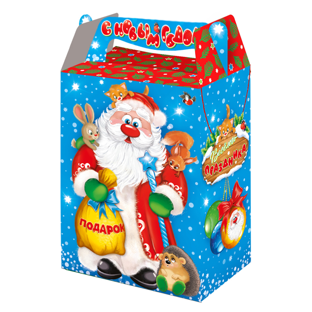 Подарочная упаковка 'Мешок подарков', 1000 гр , 140х80х195(235) мм, 15010667