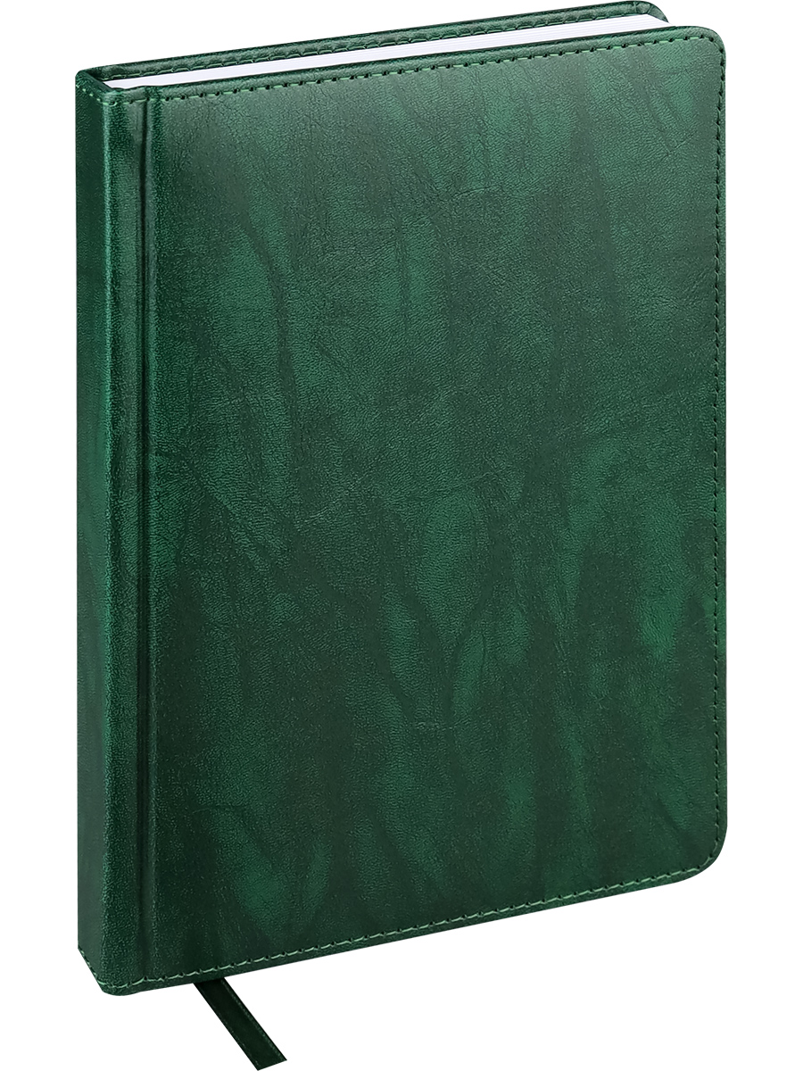 ЕЖЕДНЕВНИК А5, 160л. недатир. EVERYDAY CHRONICLES - EMERALD, кожзам (зеленый),160-5030