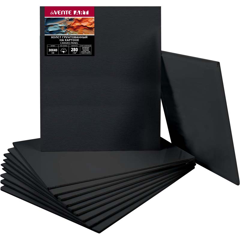 Холст на картоне 30x40 см грунтованный 'deVENTE. ART' 100% хлопок 280 г;м², 8150434