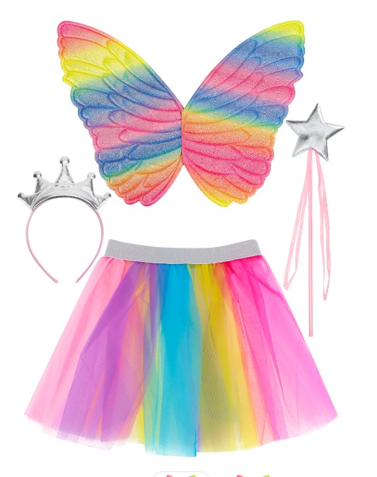 Карнавальный набор 3 в 1 'Королева единорогов' (юбка,крылья, ободок), КРК-7298