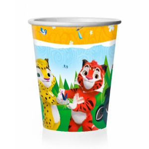 Набор стаканов бумажных "Лео и Тиг", (6 шт/уп), 190 мл., европодвес, 702020