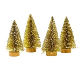 Новогодние украшения Ёлочка, 8 см, (6 шт), золото;серебро, 678-248;678-253