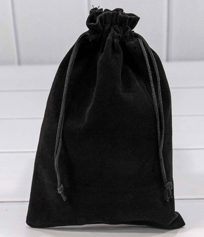 Мешочки бархатные 14х20 Чёрный, 000811G/1 н-й