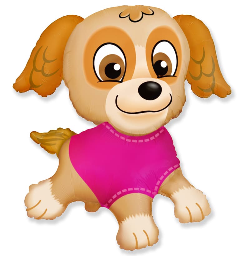 Шар фольга Flexmetal (33'';84 см) Фигура, Щенок, 1шт., 901749