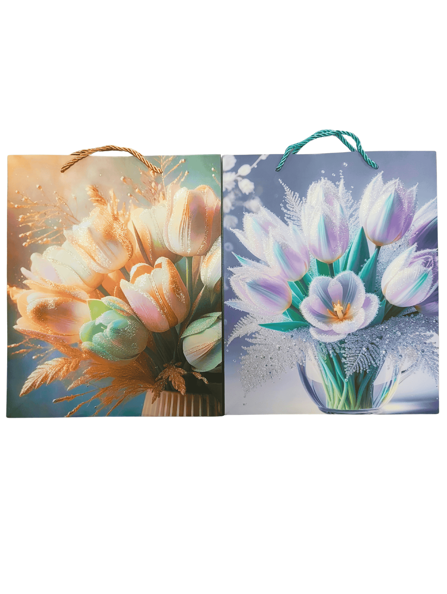 Пакет бумажный подарочный 26х10х32 см, дизайн ассорти, 8123M