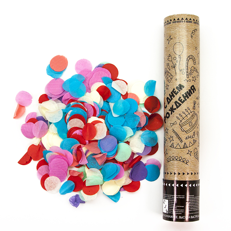 Пневмохлопушка (12;30 см), Металлизированные звезды, хамелеон, голография, 823145