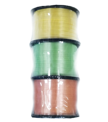 Лента подарочая МАТОВЫЙ МИКС 3 цвета 5х100 мм, МАКАРУН, 3-MIXW1