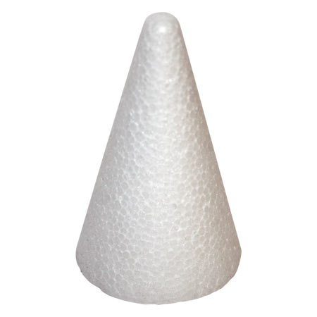 Конус из пенопласта 15х6 см, (250), 1226, 050