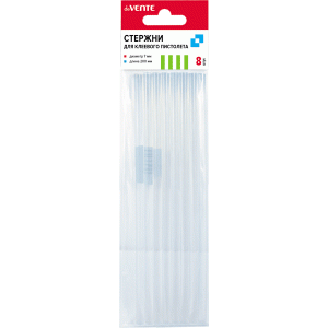 Клеевые стержни "deVENTE", 7 мм , прозрачные , длинна 200 мм , (6 шт/уп), 4181901