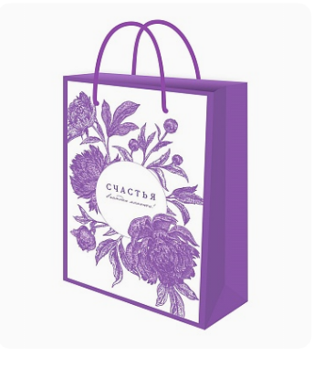 Пакет подарочный с глянц.лам. 22х31х10см (ML) Счастья в каждом моменте, ППК-7103