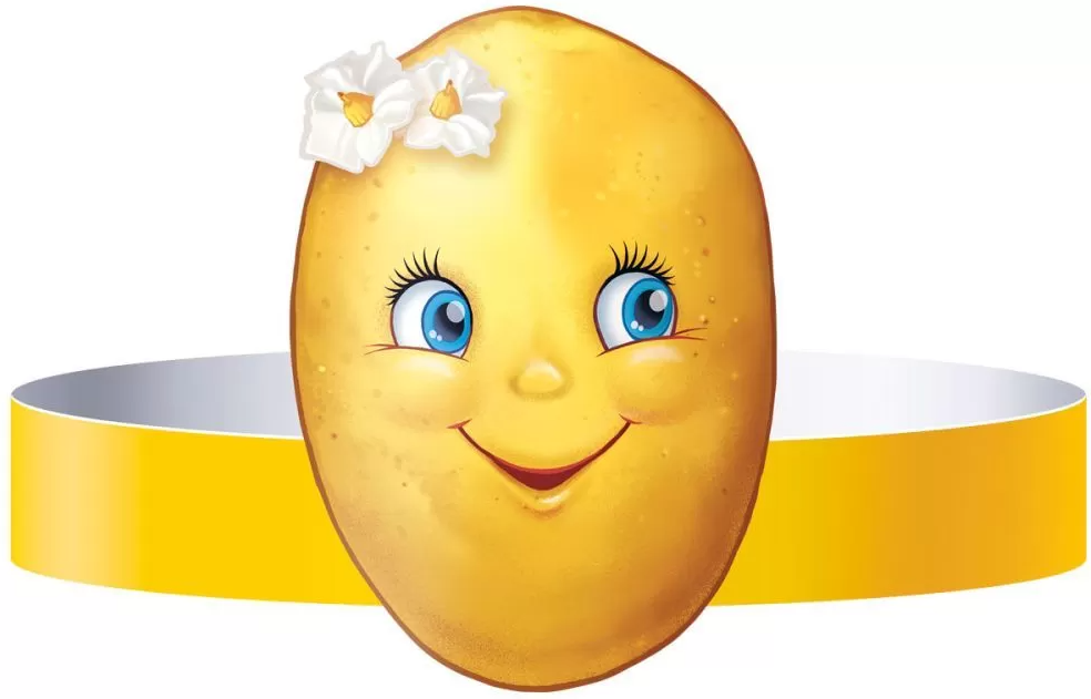 Украшение на скотче 'Картофель', ободок, (10 шт;уп), 29.294.00