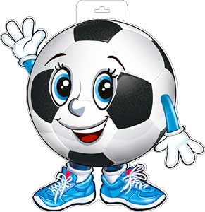 Плакат-вырубка ,'Мяч', P34-170