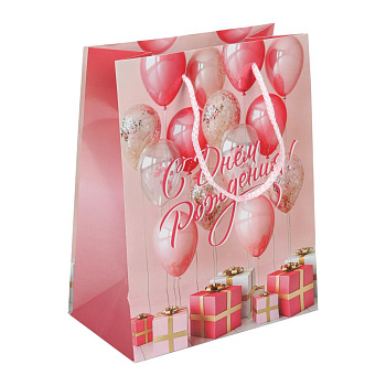 Пакет подарочный глянцевый xl,шары,140 гр/м2 ЧУДО ПРАЗДНИК, PXL-124702-BL2