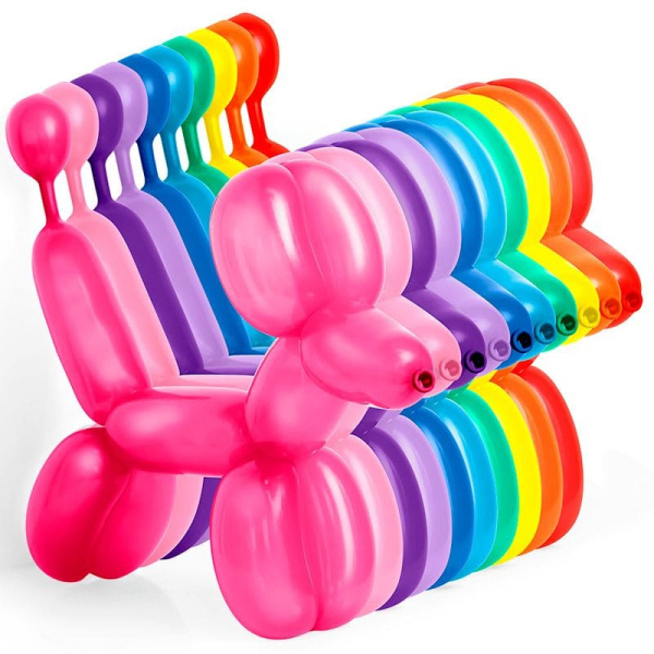 Шар латексный Sempertex 50 шт. 'ШДМ' пастель, ассорти, 360000-50