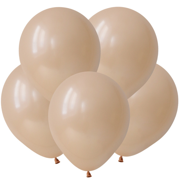 Шар латексный Весёлый праздник 5' Телесный, пастель, (100 шт;уп), 205028