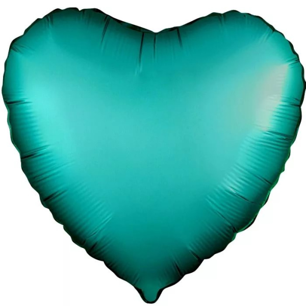 Шар фольга 'Сердце' 18' Бирюзовый