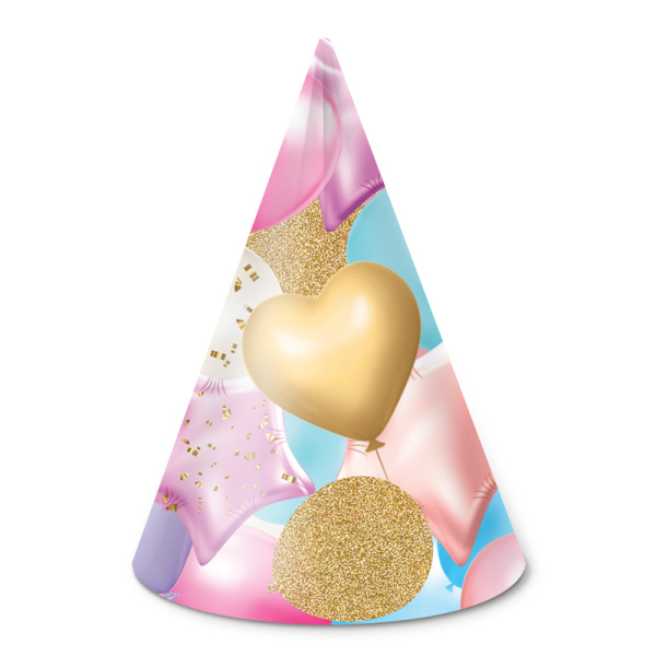 Колпаки Праздничные шарики, 6;шт, 77527