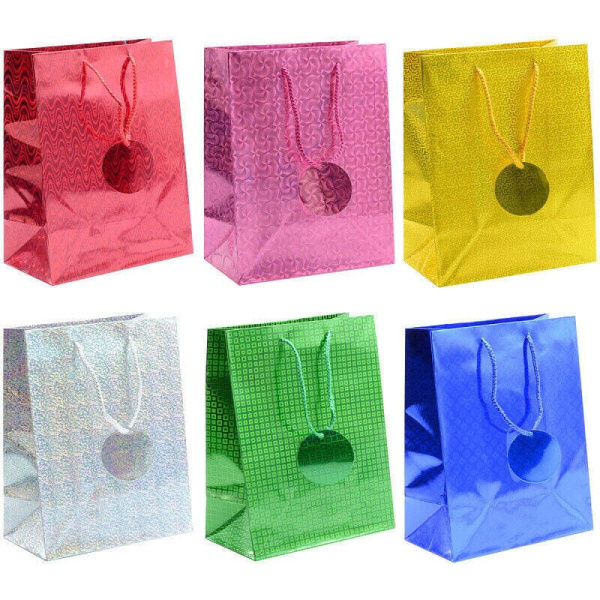 Пакет подарочный Winter Wings голография 260х320х13мм BG9095М