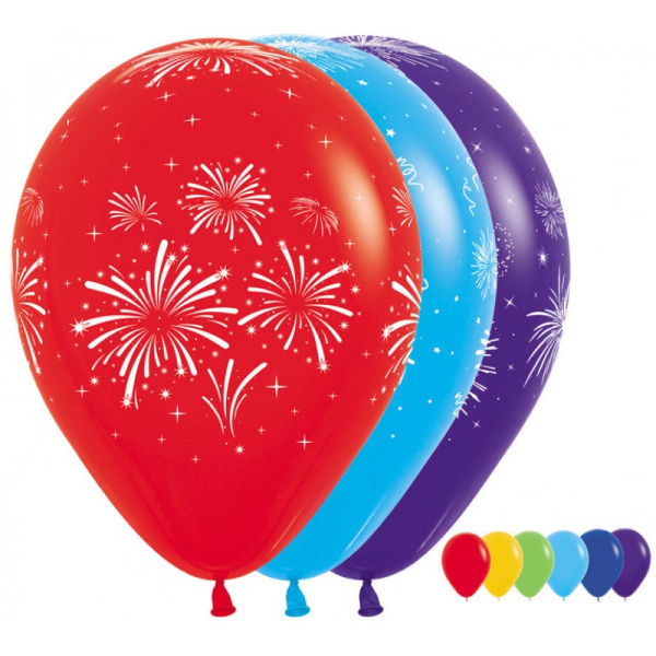 Шар латексный 'Фейерверк' 12', пастель, в прозрачной упаковке, ассорти, 100 шт.; уп., 9721