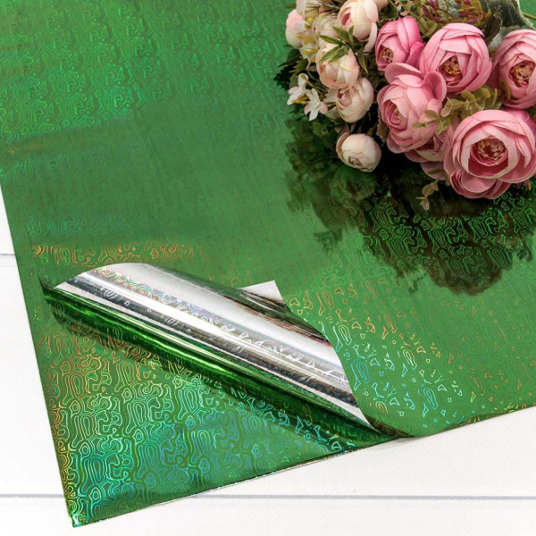 Пленка в листах 70~100  Голография 35мм Зеленый (1шт;уп), ОМ13202;3