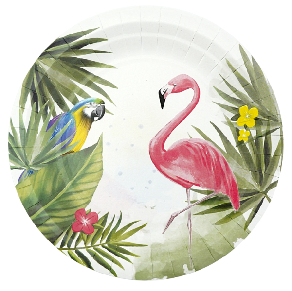 Набор тарелок бумажных 18 см ,'Летняя Вечеринка', (6 шт;уп), 770032